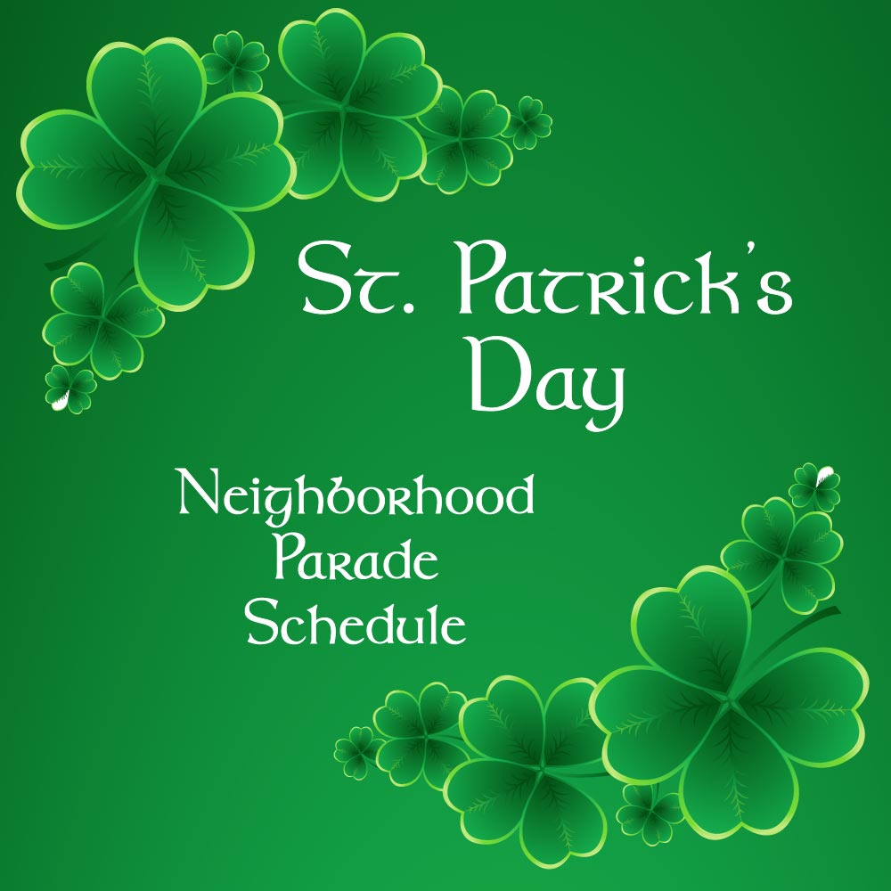 St. Patrick’s Day Parade Schedule